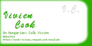 vivien csok business card